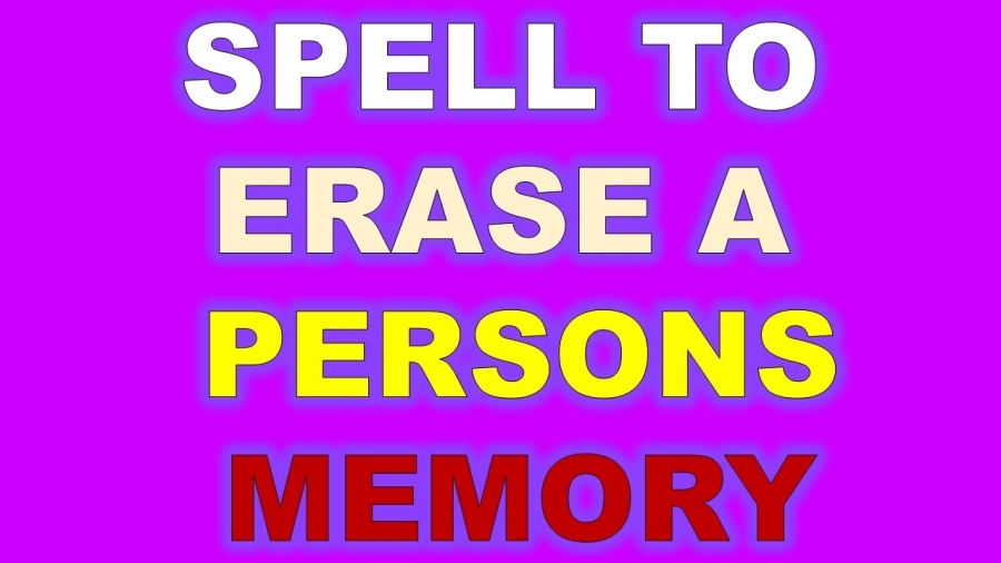 Spell to Erase Memory